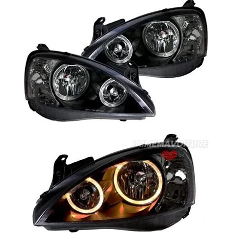 Angel Eyes Pour Opel Corsa C Noir