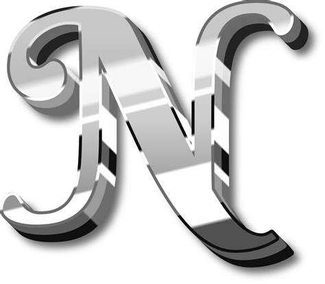 Silver Alphabet Letter And Number 43543886 Png