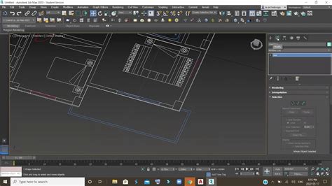 3dsmax How To Extrude Autocad Plan ثري دي ماكس كيفية رفع مخطط اتوكاد في الماكس Youtube