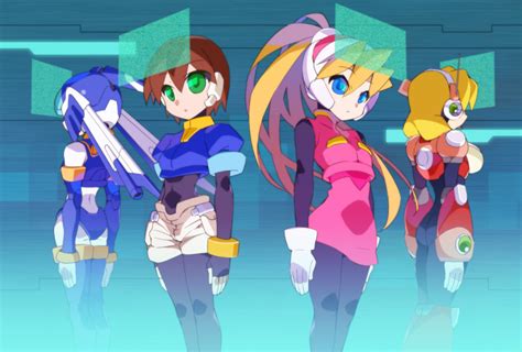 Safebooru 4girls Aile Mega Man Zx Alia Mega Man Black Bodysuit