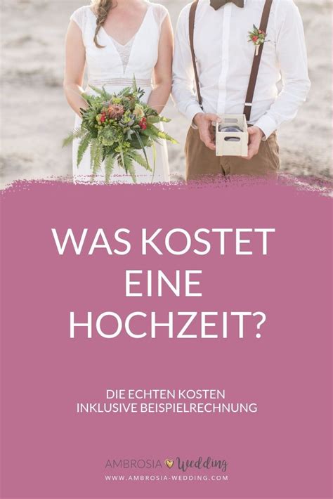 Wieviel Kostet Eine Hochzeit