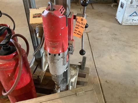 Milwaukee 4125 Dymorig Drill W Stand Bigiron Auctions