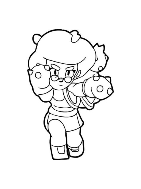 Brawl Stars Coloring Page Colette Coloringbay Porn Sex Picture