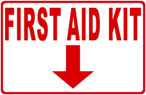 First Aid Kit Sign Printable