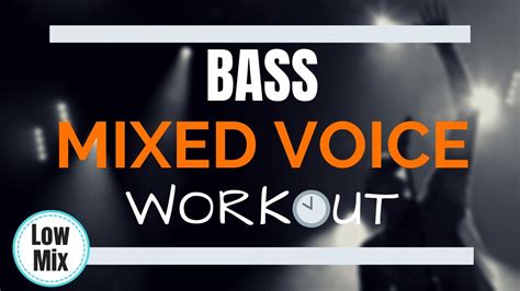 Bass Mixed Voice Vocal Workout Daily Singing Exercises Youtube