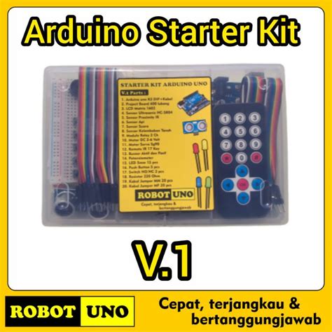 Jual Arduino Uno Starter Kit R Dip Compatible Paket Lengkap Cd V