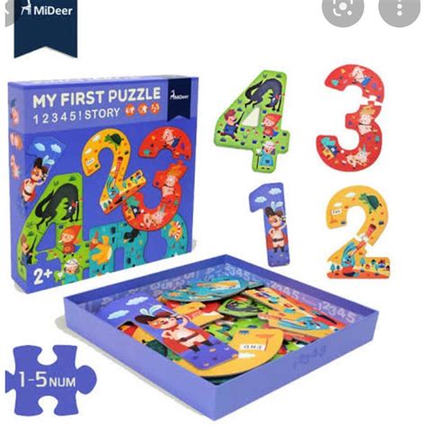 Jual Mideer My First Puzzle Puzzle Angka Edukasi Shopee