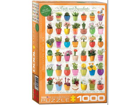 Cactus Succulents Piece Jigsaw Puzzle Eurographics Eur