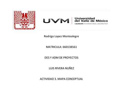 A 3 RLM DES Y ADM De Proyectos Rodrigo Lopez Montealegre MATRICULA