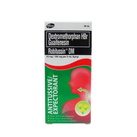 Robitussin Dm Mg Mg Per Ml Ml Syrup Antitussive