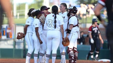 Texas Aandm Softball Opens Sec Tournament With Win Over Gamecocks Wtaw