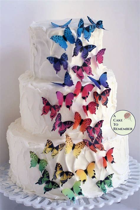 Impress With Edible Butterfly Cake Decorations That Look Like Real Ones