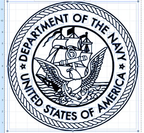 U S Navy Emblem 2 Scalable Vector Graphic And Cut Files For Etsy