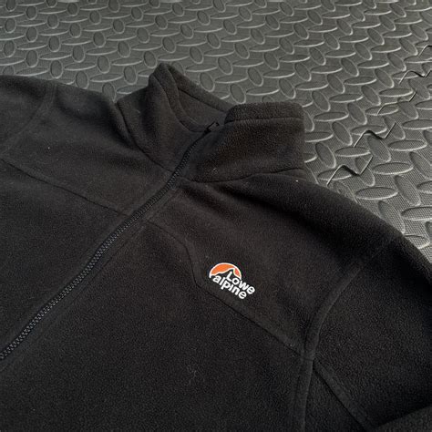 Lowe Alpine zip up fleece. Black zip up with... - Depop