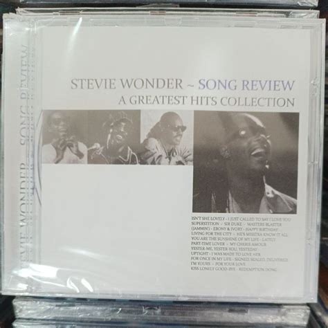 Cd Stevie Wonder Song Review A Greatest Hits Collection Shopee Brasil