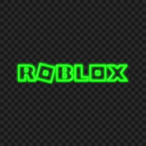 Green Neon Roblox Logo Transparent PNG | Citypng