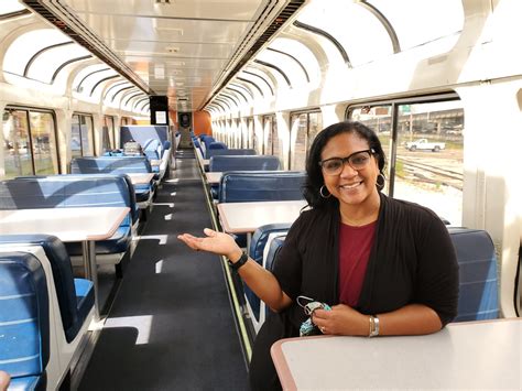 Inside Amtrak Train Observation Car