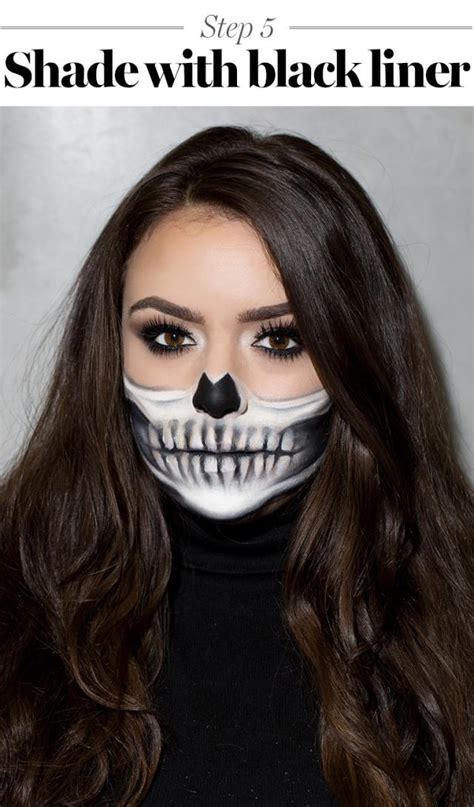 Easy Half Skeleton Makeup Tutorial