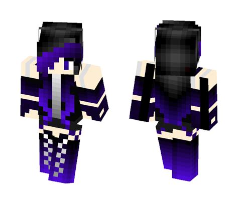 Get Blue Goth Girl Minecraft Skin For Free Superminecraftskins