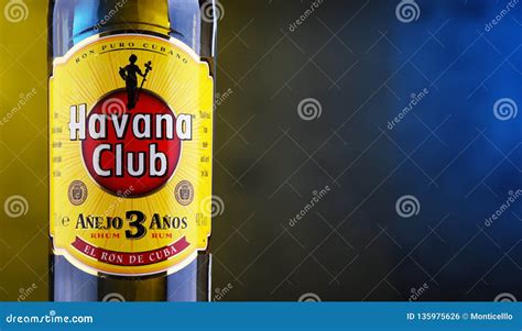 Bottle Of Havana Club White Rum Editorial Photo Image Of Club Havana