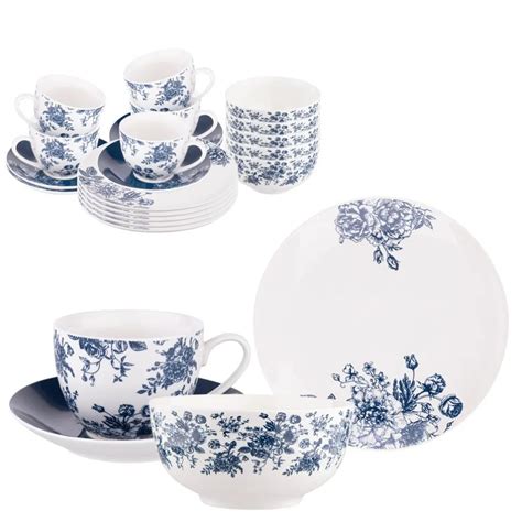 Zestaw śniadaniowy porcelanowy Altom Design Elisabeth na 6 osób 24 el