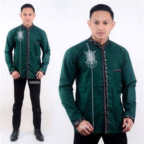 Jual Baju Koko Bordil Pintu Aceh Kombinasi Syubbanul Muslimin Azzahir