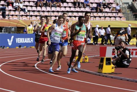 Athletes Running 800 Metres In The Iaaf World U20 Championship In