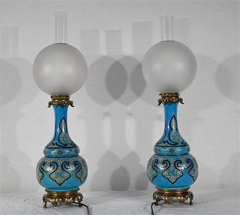 Paire De Lampes En Porcelaine Et Bronze Poque Napol On Iii