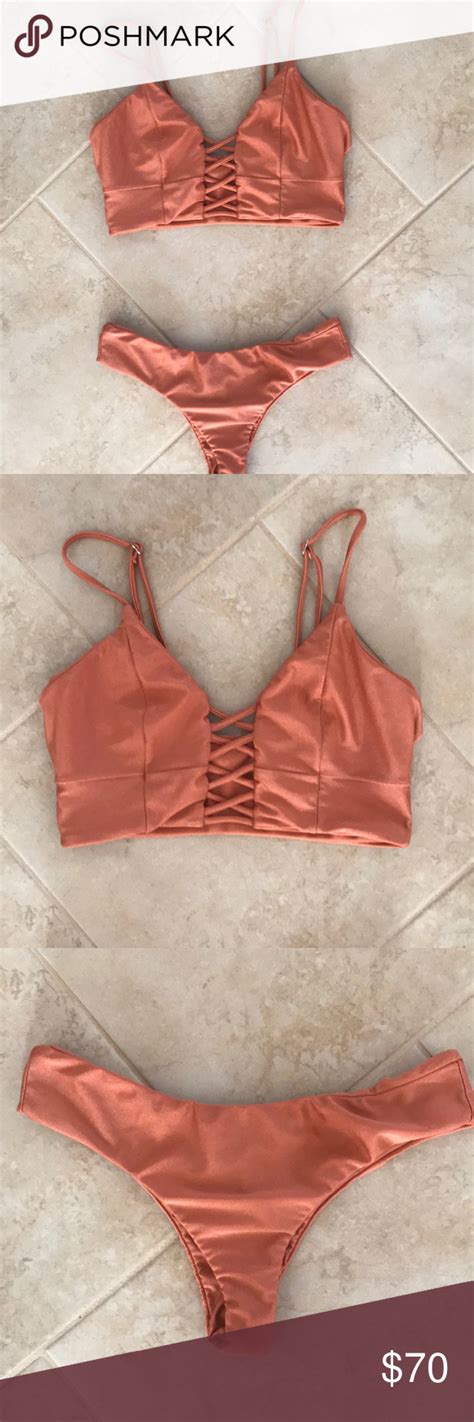 Amuse Society Bikini Set Bikini Set Society Bikini Orange Bikini Set