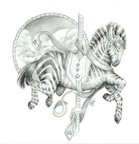 Carousel Series - Zebra Pencil by Reowyn on DeviantArt