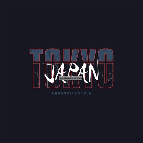 Tokyojapan Slogan De Tipografia Elegante Desenho Abstrato Para