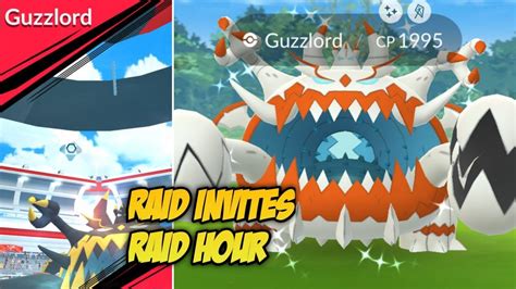 Guzzlord Raid Invites Raid Hour Pokemon Go Live Youtube