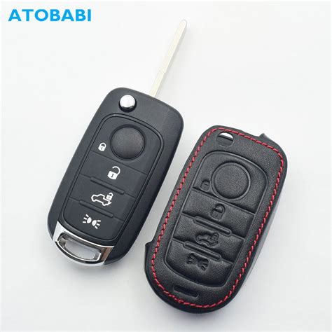 Atobabi Leather Car Key Case For Fiat X Toro Tipo Egea Cronos