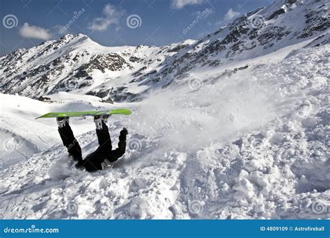 Snowboarding Crash Royalty Free Stock Images Image 4809109