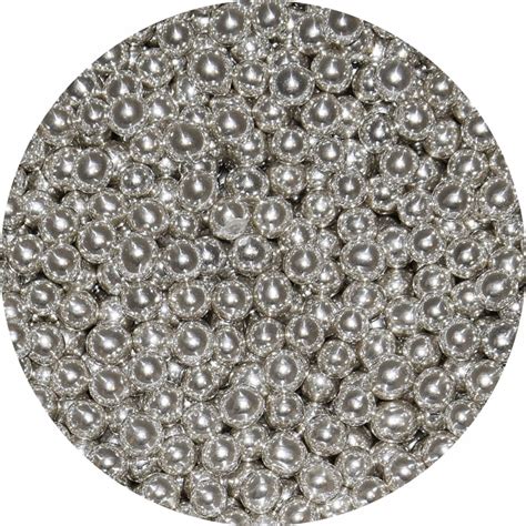 Perełki cukrowe SREBRNE 6mm Posypka 50 g 12997723910 Allegro pl