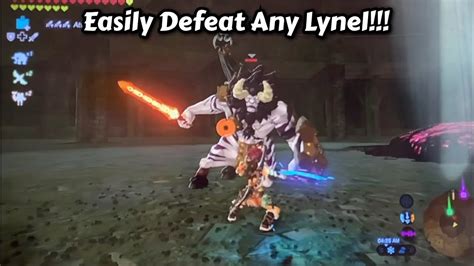 How To Defeat A Lynel In Botw Easy For Beginners Youtube