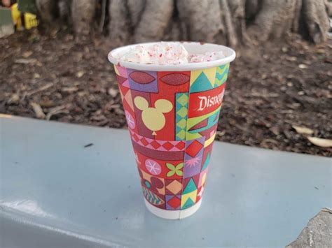 REVIEW New Peppermint Hot Chocolate Joins Returning Haunted Mansion Cake At Disneyland Disney