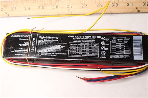 Quicktronic Fluorescent Ballast T8 120 277V QHE 4X32T8 UNV ISN SC For