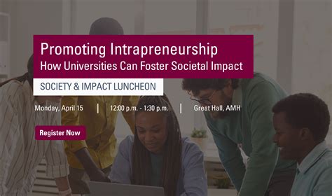 Promoting Intrapreneurship: How Universities Can Foster Societal Impact