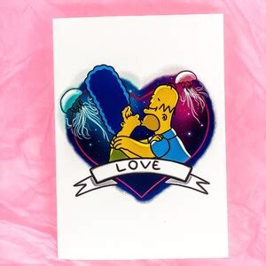 Old Homer, Old Marge the Simpsons Valentines Card Unique Valentine ...