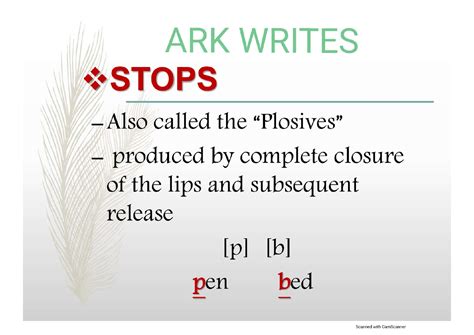 SOLUTION Manners Of Articulation By Ark Studypool