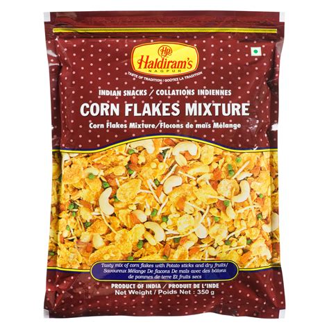 Indian Grocery Store Haldirams Cornflakes Mixture 350 Gms Singal S