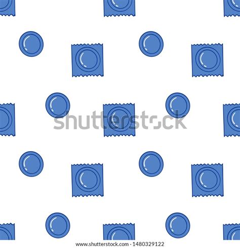 Seamless Contraception Vector Pattern Hand Drawn Stock Vector Royalty