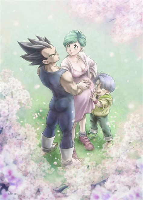 Vegeta Bulma And Trunks Dragon Ball And More Drawn By Uirina