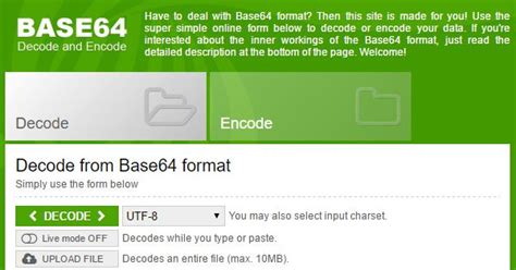 Decode From Base64 Or Encode To Base64 Here With Our Simple Online