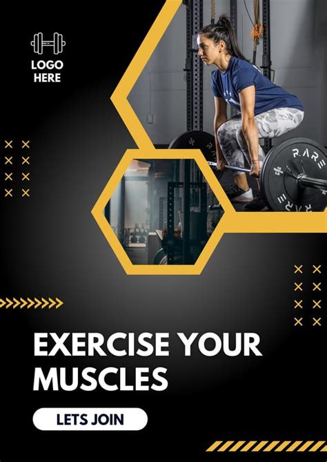 Free Printable And Customizable Gym Poster Templates Canva