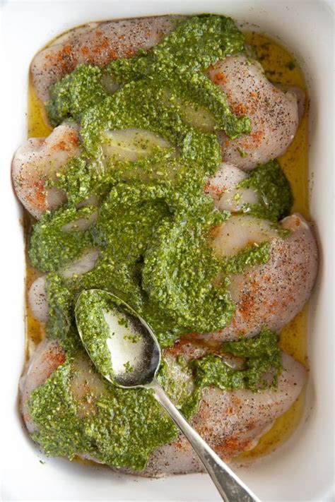 Easy Baked Pesto Chicken Recipe The Forked Spoon