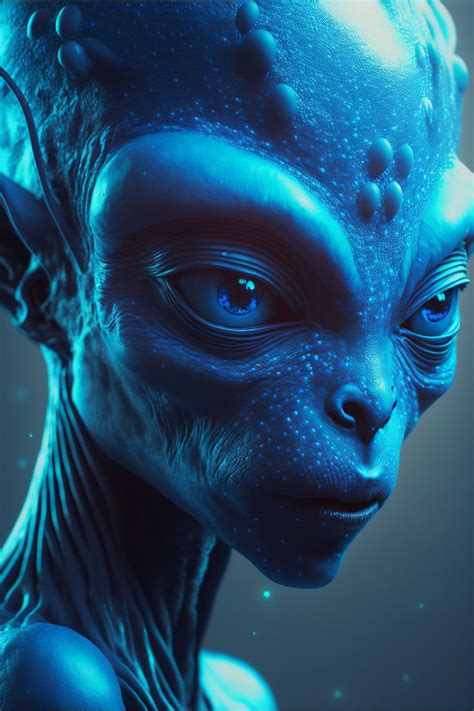 Blue Alien Woman