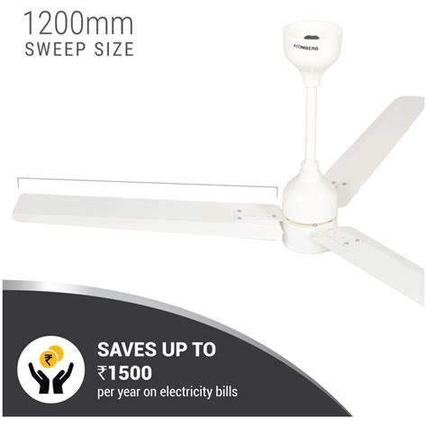 Buy Atomberg Renesa 120cm Sweep 3 Blade Ceiling Fan 5 Star BEE Rated