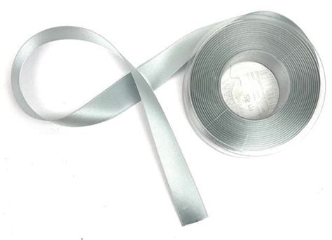 Ruban Cordelette Et Tissu Fleuriste Ruban De Satin Argent X 2 5 M